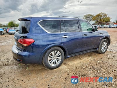Trzecie zdjęcie samochodu z tyłu: 2017 INFINITI QX80 BASE VIN:JN8AZ2NF6H9643435 - miniatura