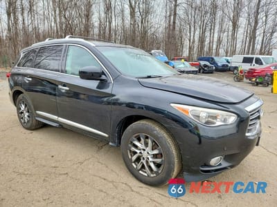 Czwarte zdjęcie samochodu z boku: 2013 INFINITI JX35 BASE VIN:5N1AL0MM2DC345846 - miniatura
