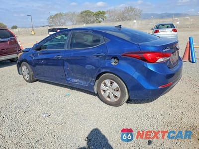 Drugie zdjęcie samochodu z przodu: 2016 HYUNDAI ELANTRA SE VIN:5NPDH4AE1GH703504 - miniatura