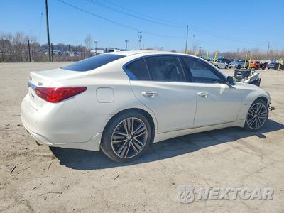Trzecie zdjęcie samochodu z tyłu: 2019 INFINITI Q50 3.0T LUXE VIN:JN1EV7AR7KM555751 - miniatura