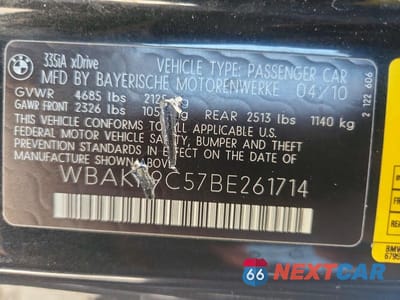 Zdjęcie 13 z 13 samochodu: 2011 BMW 335 XI VIN:WBAKF9C57BE261714 - miniatura