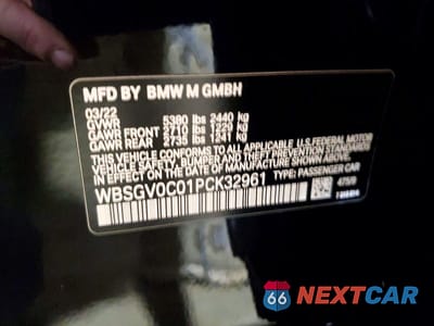 Zdjęcie 13 z 13 samochodu: 2023 BMW M8 VIN:WBSGV0C01PCK32961 - miniatura