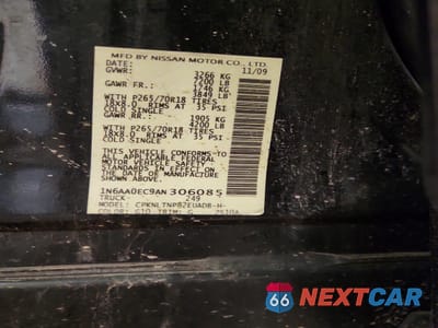 Zdjęcie 12 z 12 samochodu: 2010 NISSAN TITAN SE VIN:1N6AA0EC9AN306085 - miniatura