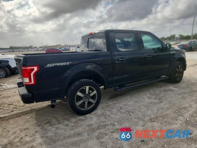 Trzecie zdjęcie samochodu z tyłu: 2016 FORD F150 SUPERCREW VIN:1FTEW1CG9GKF40867 - miniatura