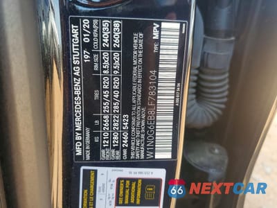 Zdjęcie 13 z 13 samochodu: 2020 MERCEDES-BENZ GLC 43 4MATIC AMG VIN:W1N0G6EB8LF783104 - miniatura