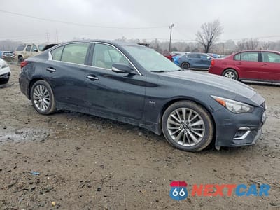 Czwarte zdjęcie samochodu z boku: 2020 INFINITI Q50 LUXE AWD 3.0T VIN:JN1EV7AR3LM250488 - miniatura