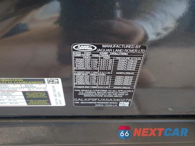 Zdjęcie 12 z 12 samochodu: 2025 LAND ROVER RANGE ROVER SE VIN:SALKP9FUXSA340278 - miniatura