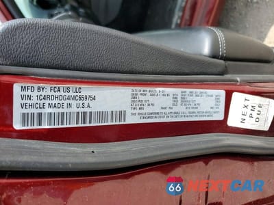 Zdjęcie 12 z 12 samochodu: 2021 DODGE DURANGO GT VIN:1C4RDHDG4MC659754 - miniatura