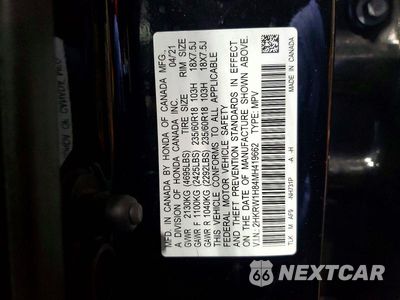 Zdjęcie 13 z 13 samochodu: 2021 HONDA CR-V EXL VIN:2HKRW1H84MH419662 - miniatura