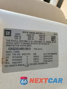 Zdjęcie 13 z 13 samochodu: 2011 CHEVROLET SUBURBAN C1500 LTZ VIN:1GNSCKE04BR125612 - miniatura