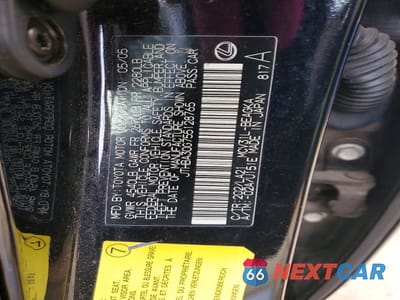 Zdjęcie 12 z 12 samochodu: 2005 LEXUS ES 330 BASE VIN:JTHBA30G755128765 - miniatura