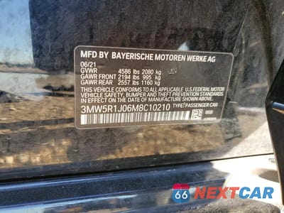 Zdjęcie 13 z 13 samochodu: 2021 BMW 330I VIN:3MW5R1J06M8C10210 - miniatura