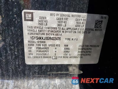 Zdjęcie 14 z 14 samochodu: 2016 CADILLAC ESCALADE ESV PLATINUM VIN:1GYS4KKJ0GR422476 - miniatura