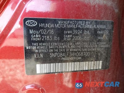 Zdjęcie 12 z 12 samochodu: 2017 HYUNDAI ELANTRA SE VIN:5NPD84LF3HH068700 - miniatura