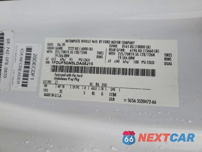 Zdjęcie 14 z 14 samochodu: 2020 FORD F550 SUPER DUTY VIN:1FDUF5GN5LDA08215 - miniatura