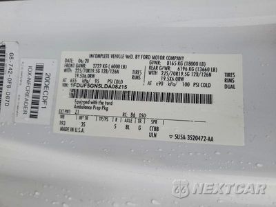 Zdjęcie 14 z 14 samochodu: 2020 FORD F550 SUPER DUTY VIN:1FDUF5GN5LDA08215 - miniatura