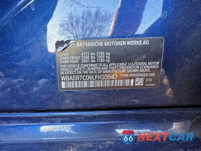 Zdjęcie 10 z 10 samochodu: 2020 BMW 330XI VIN:WBA5R7C06LFH33543 - miniatura