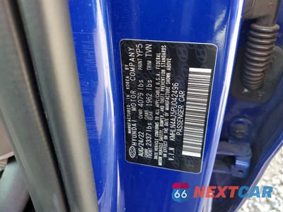 Zdjęcie 12 z 12 samochodu: 2023 HYUNDAI ELANTRA HYBRID LIMITED VIN:KMHLN4AJ5PU042496 - miniatura