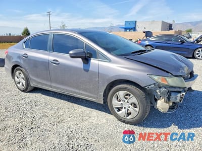 Czwarte zdjęcie samochodu z boku: 2014 HONDA CIVIC LX VIN:19XFB2F57EE272496 - miniatura