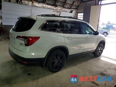 Trzecie zdjęcie samochodu z tyłu: 2022 HONDA PILOT SE VIN:5FNYF6H27NB083476 - miniatura