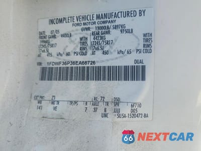 Zdjęcie 12 z 12 samochodu: 2006 FORD F350 SUPER DUTY VIN:1FDWF36P36EA66726 - miniatura