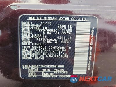 Zdjęcie 13 z 13 samochodu: 2014 INFINITI QX80 BASE VIN:JN8AZ2NCXE9351806 - miniatura