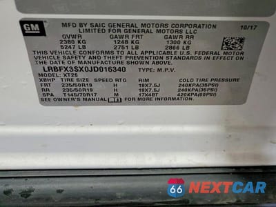 Zdjęcie 13 z 13 samochodu: 2018 BUICK ENVISION PREMIUM VIN:LRBFX3SX0JD016340 - miniatura