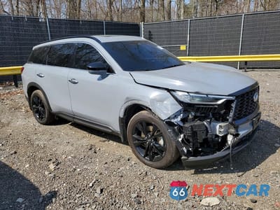 Czwarte zdjęcie samochodu z boku: 2025 INFINITI QX60 LUXE VIN:5N1AL1FSXSC350257 - miniatura