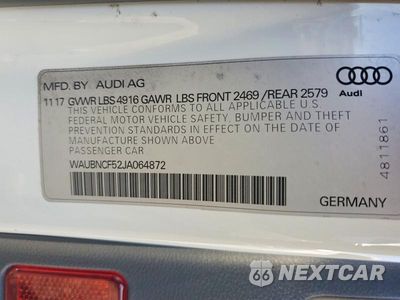 Zdjęcie 12 z 12 samochodu: 2018 AUDI A5 PREMIUM PLUS VIN:WAUBNCF52JA064872 - miniatura