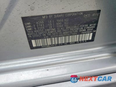 Zdjęcie 13 z 13 samochodu: 2017 SUBARU IMPREZA SPORT VIN:4S3GKAM60H3627885 - miniatura