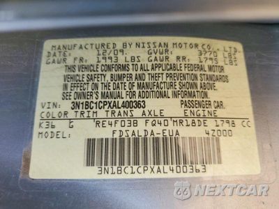 Zdjęcie 25 z 26 samochodu: 2010 NISSAN VERSA 1.8 S VIN:3N1BC1CPXAL400363 - miniatura