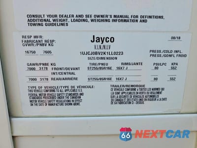 Zdjęcie 10 z 10 samochodu: 2019 JAYCO SLIDE IN VIN:1UJCJ0BV2K1LL0223 - miniatura