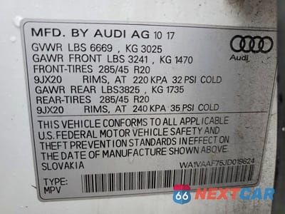 Zdjęcie 13 z 13 samochodu: 2018 AUDI Q7 PRESTIGE VIN:WA1VAAF75JD019824 - miniatura