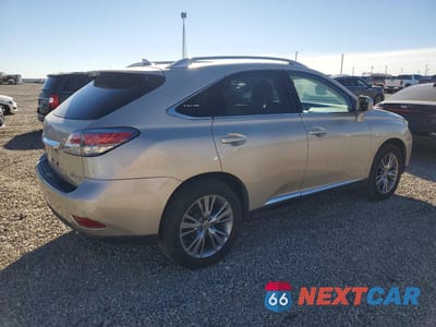 Trzecie zdjęcie samochodu z tyłu: 2013 LEXUS RX 350 BASE VIN:JTJZK1BA5D2415772 - miniatura