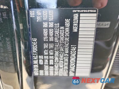 Zdjęcie 12 z 12 samochodu: 2022 PORSCHE CAYENNE VIN:WP1AA2AY0NDA02461 - miniatura