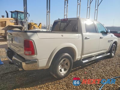 Trzecie zdjęcie samochodu z tyłu: 2018 RAM 1500 LARAMIE 4WD 3.0L V6 TDSL CREW CAB VIN:1C6RR7NMXJS296319 - miniatura