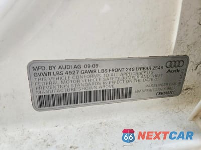 Zdjęcie 12 z 12 samochodu: 2010 AUDI A4 PREMIUM VIN:WAUBFAFL2AN019827 - miniatura