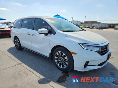 Czwarte zdjęcie samochodu z boku: 2023 HONDA ODYSSEY EXL VIN:5FNRL6H65PB035915 - miniatura