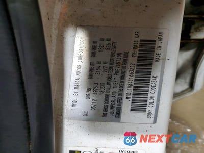 Zdjęcie 12 z 12 samochodu: 2012 MAZDA 3 I VIN:JM1BL1V84C1663252 - miniatura