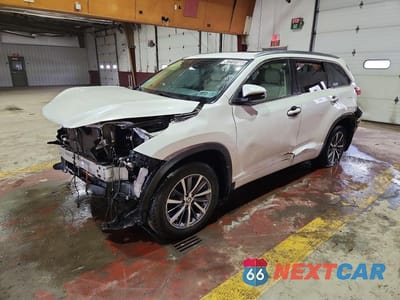 2019 TOYOTA HIGHLANDER XLE 5TDJZRFH7KS572744 - główne zdjęcie licytacji z USA - miniatura