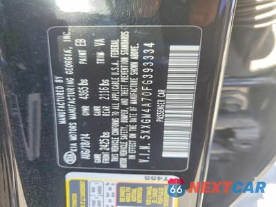 Zdjęcie 12 z 12 samochodu: 2015 KIA OPTIMA VIN:5XXGM4A70FG393334 - miniatura