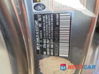 Zdjęcie 13 z 13 samochodu: 2017 MERCEDES-BENZ S 550 4MATIC VIN:WDDUG8FB2HA338516 - miniatura