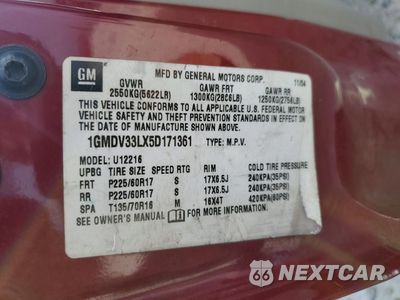 Zdjęcie 13 z 14 samochodu: 2005 PONTIAC MONTANA SV6 VIN:1GMDV33LX5D171361 - miniatura