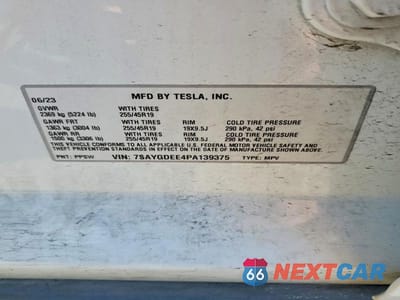 Zdjęcie 13 z 13 samochodu: 2023 TESLA MODEL Y VIN:7SAYGDEE4PA139375 - miniatura