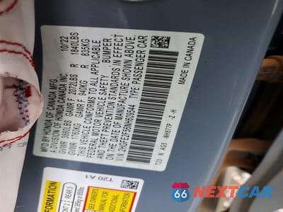 Zdjęcie 12 z 12 samochodu: 2022 HONDA CIVIC SPORT VIN:2HGFE2F56NH609544 - miniatura