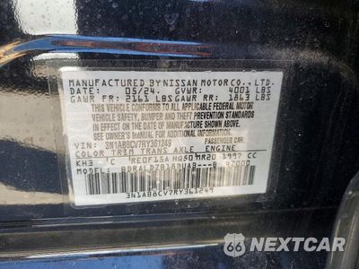 Zdjęcie 13 z 13 samochodu: 2024 NISSAN SENTRA SV VIN:3N1AB8CV7RY361249 - miniatura