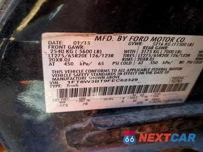 Zdjęcie 12 z 12 samochodu: 2015 FORD F350 SD VIN:1FT8W3BT9FEC62329 - miniatura