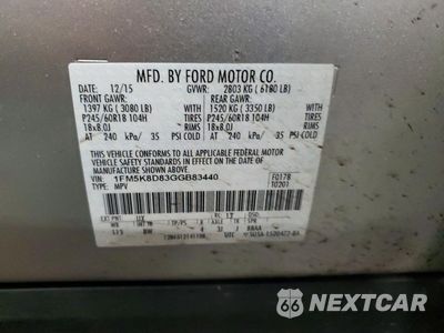 Zdjęcie 13 z 14 samochodu: 2016 FORD EXPLORER XLT VIN:1FM5K8D83GGB83440 - miniatura