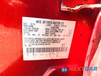 Zdjęcie 13 z 13 samochodu: 2014 LINCOLN MKX VIN:2LMDJ8JK5EBL09191 - miniatura