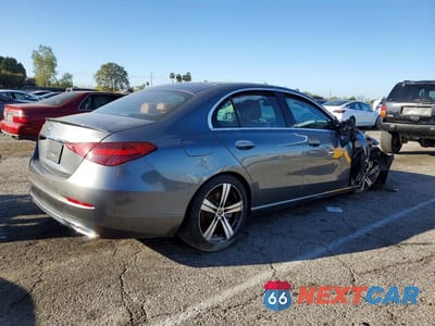 Trzecie zdjęcie samochodu z tyłu: 2022 MERCEDES-BENZ C 300 VIN:W1KAF4GB0NR015219 - miniatura